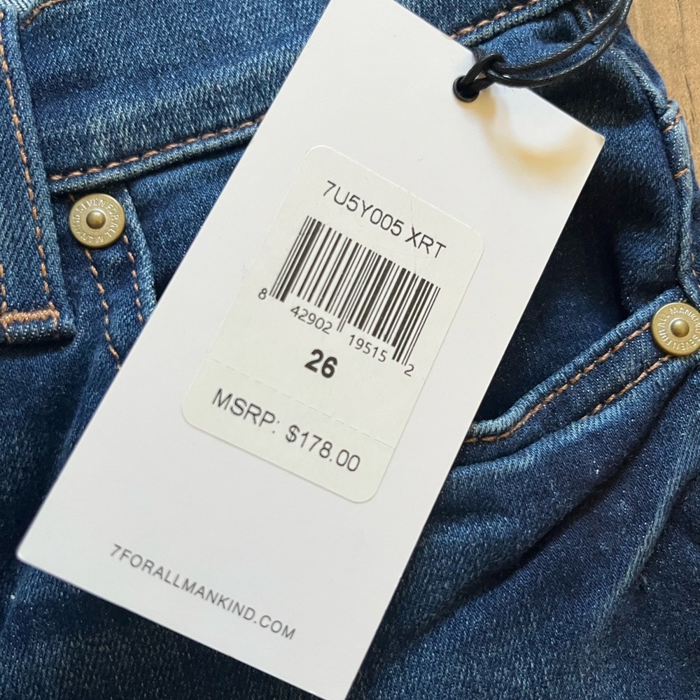 7 FOR ALL MANKIND DOJO Original Trouser Jeans 26 Wash XRT- SEE DESCRIPTION - Picture 6 of 15
